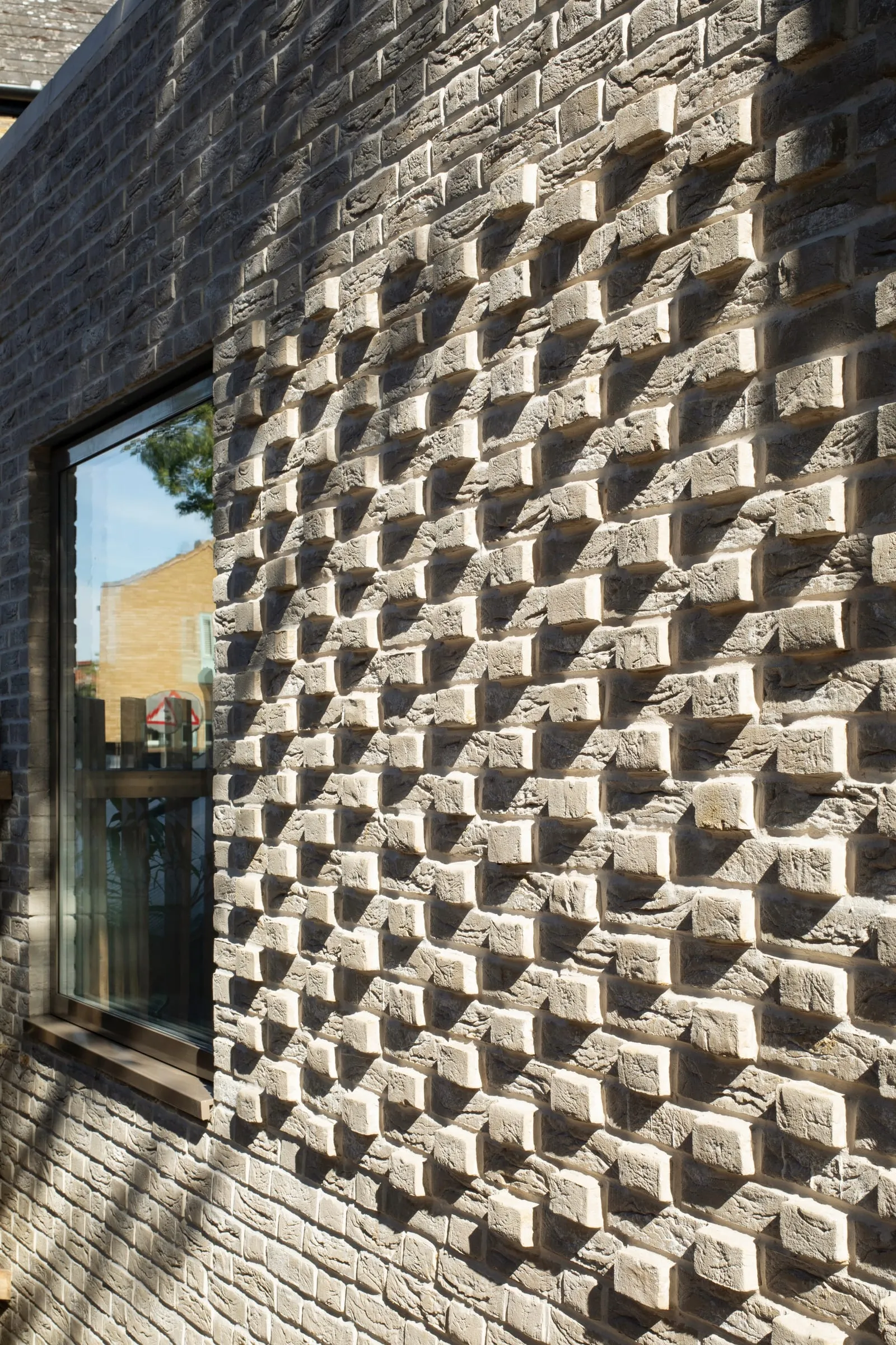 Hit-and-miss brickwork detail from a recent project